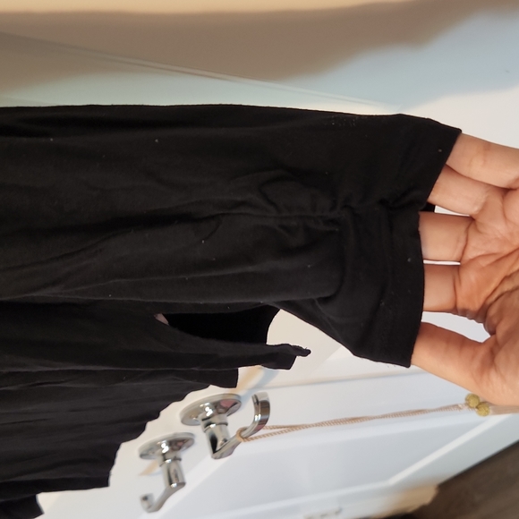 Linea by Louis Dell'Olio Black Blouse with silver sequins XL - Picture 5 of 5